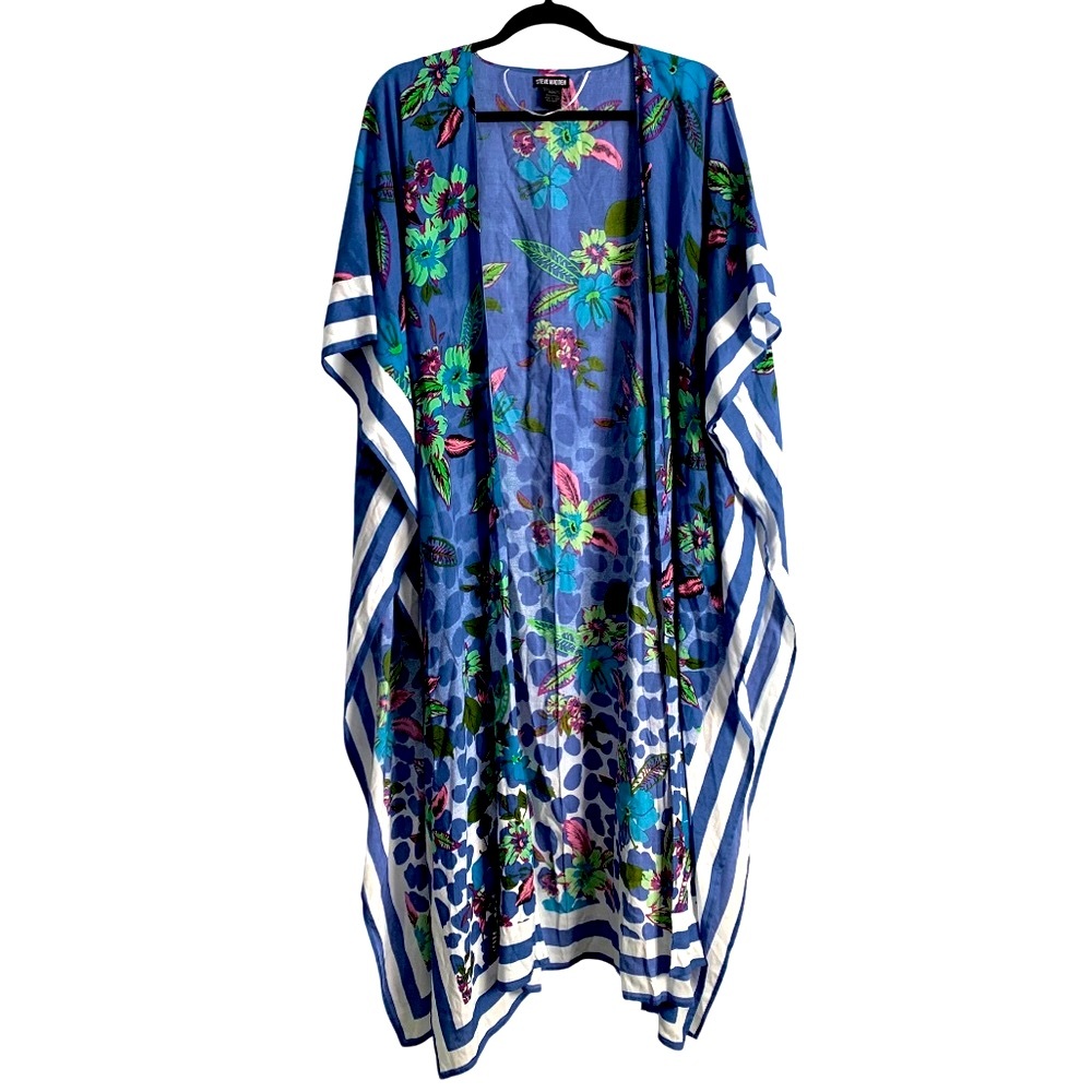 Steve Madden Hawaiian Floral Print Kimono